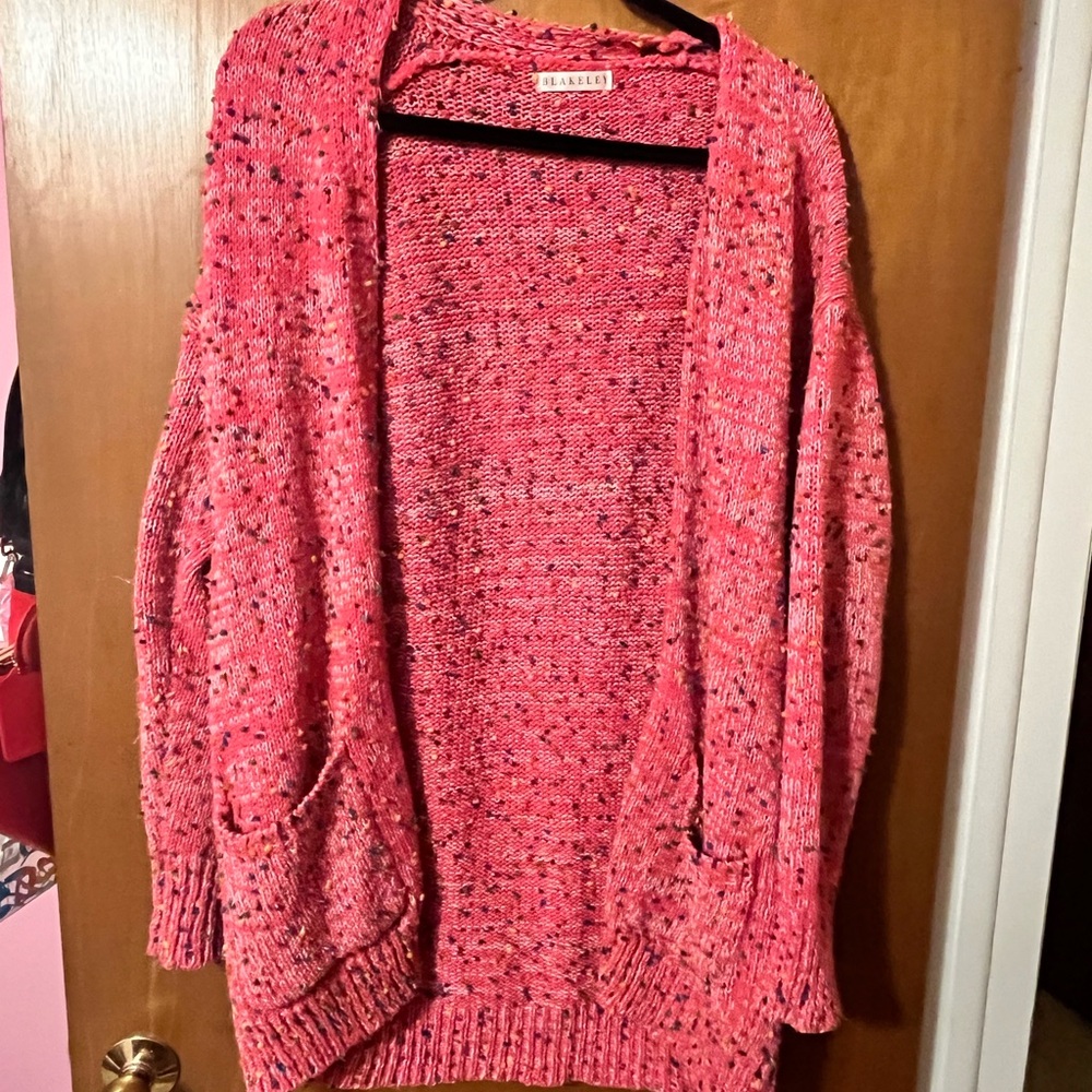 Blakely Hot Pink Colorful Popcorn Sweater OS 0-14